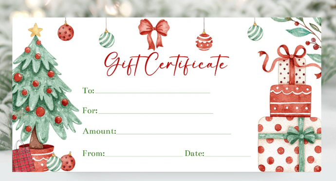 CHRISTMAS GIFT VOUCHER