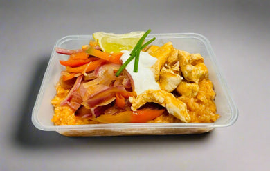 Chicken Fajita Risotto With Roasted Capsicum, Spanish Onion, Tomato & Greek Yogurt