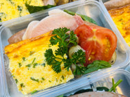 All Day Breakfast- Sausage, Bacon, Egg, Tomato, Hash Browns, Spinach & Mushrooms