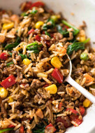 Savoury Beef, Rice & Vegetable One Pot