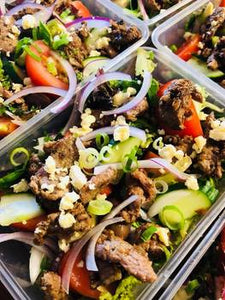 Greek Lamb Salad With Home Made Tzatziki