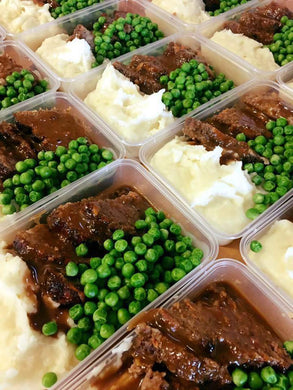 Meatloaf With Mashed Potato, Peas & Gravy