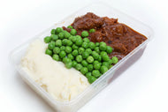 Slow Cooked Lamb Casserole With Mash & Peas