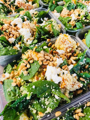 Roasted Pumpkin, Feta, Spinach & Cous Cous Salad